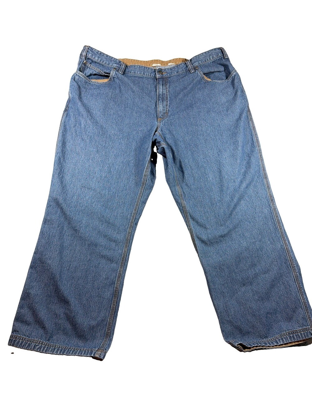 Duluth Trading Co. Men's Ballroom Relaxed Fit Jeans Blue Denim 48x30 0189
